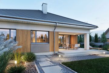  Projekt domu Domena 121 C2 (WRW1406) - projekt domu parterowego - Zdjęcie 3