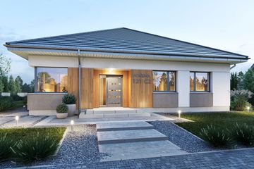  Projekt domu Domena 121 C2 (WRW1406) - projekt domu parterowego - Zdjęcie 4