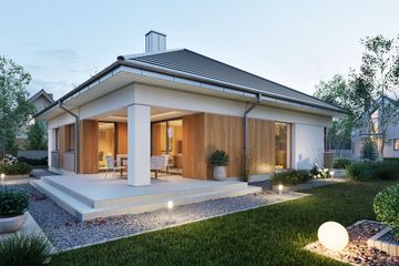  Projekt domu Domena 121 C2 (WRW1406) - projekt domu parterowego - Zdjęcie 5