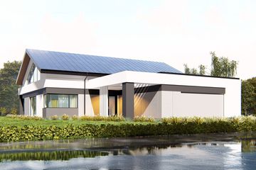  Projekt domu uA414 (WCB1571) - projekt domu parterowego z poddaszem - Zdjęcie 1