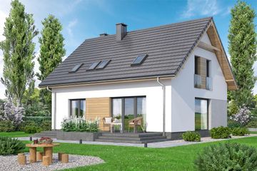  Projekt domu Rodzinek 5 (WOF1251) - projekt domu parterowego z poddaszem - Zdjęcie 3