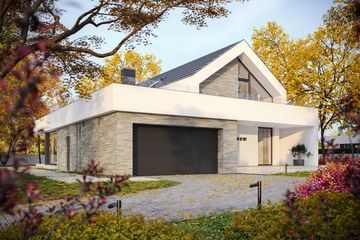  Projekt domu BrickHouse 794 G2 w2 (KRZ1123) - projekt domu parterowego z poddaszem - Zdjęcie 9