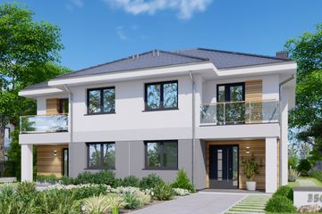  Projekt domu APS 350 dwulokalowy (LUA1653) - projekt domu z pełnym piętrem - Zdjęcie 5