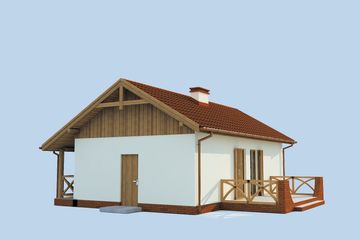  Projekt domu La Palma C dom mieszkalny, całoroczny z pompą ciepła i fotowoltaiką (SLN2855) - projekt domu parterowego - Zdjęcie 3