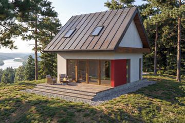  Projekt domu Red (GDE1072) - projekt domu parterowego z poddaszem - Zdjęcie 2