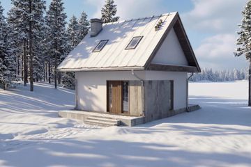  Projekt domu Red (GDE1072) - projekt domu parterowego z poddaszem - Zdjęcie 3