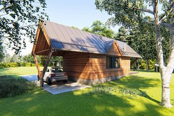  Projekt domu Płotka (GDE1073) - projekt domu parterowego - Zdjęcie 3