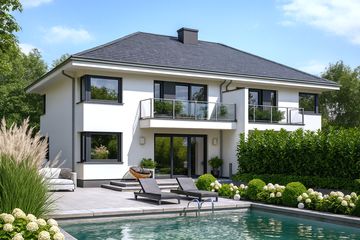  Projekt domu APS 307 wariant 2 (LUA1656) - projekt domu z pełnym piętrem - Zdjęcie 2