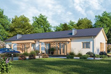  Projekt domu D324A (WAI1511) - projekt domu parterowego - Zdjęcie 1