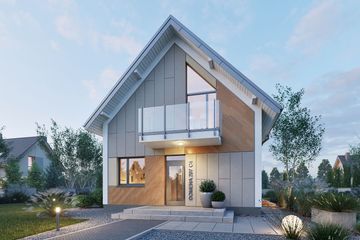  Projekt domu Domena 207 C4 (WRW1397) - projekt domu parterowego z poddaszem - Zdjęcie 5