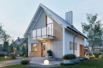  Projekt domu Domena 207 C4 (WRW1397) - projekt domu parterowego z poddaszem - Zdjęcie 4