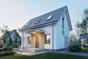  Projekt domu Domena 208 C2 (WRW1398) - projekt domu parterowego z poddaszem - Zdjęcie 3