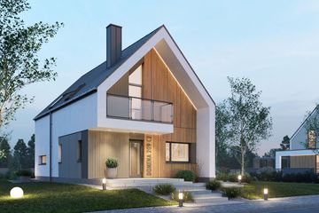  Projekt domu Domena 209 C2 (WRW1399) - projekt domu parterowego z poddaszem - Zdjęcie 5