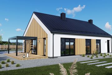  Projekt domu Tani w budowie modern (LUZ1003) - projekt domu parterowego - Zdjęcie 2