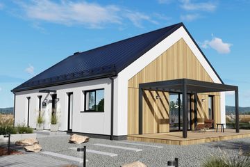  Projekt domu Tani w budowie modern (LUZ1003) - projekt domu parterowego - Zdjęcie 1