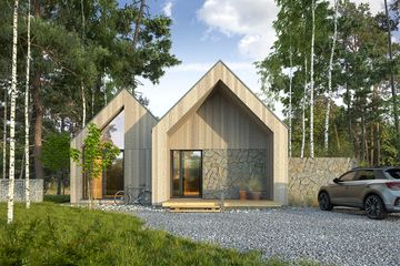  Projekt domu Nordic Duo (WAW1182) - projekt domu parterowego - Zdjęcie 4