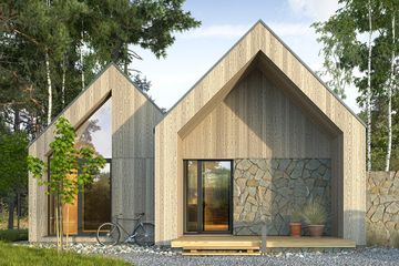  Projekt domu Nordic Duo (WAW1182) - projekt domu parterowego - Zdjęcie 1