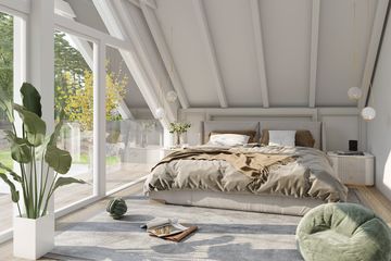  Projekt domu Bajka N czarno-biała (KDX1027) - projekt domu parterowego z poddaszem - Zdjęcie 13