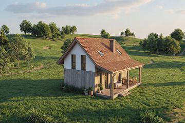  Projekt domu Wrzos 2 (GDE1074) - projekt domu parterowego z poddaszem - Zdjęcie 4