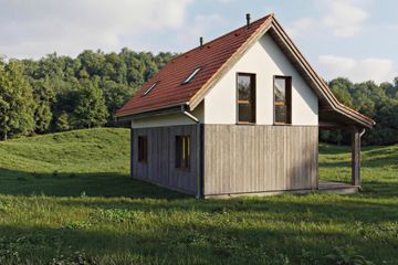  Projekt domu Wrzos 2 (GDE1074) - projekt domu parterowego z poddaszem - Zdjęcie 5