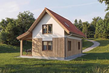  Projekt domu Wrzos 2 (GDE1074) - projekt domu parterowego z poddaszem - Zdjęcie 6