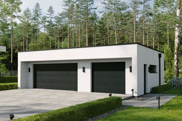  Projekt budynku gospodarczego BK-46 (WWC1056) - projekt budynku parterowego - Zdjęcie 1