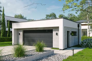  Projekt budynku gospodarczego BK-48 (WWC1057) - projekt budynku parterowego - Zdjęcie 1