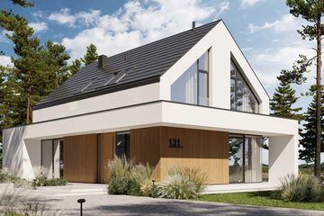  Projekt domu HomeKoncept 131 (KRX1279) - projekt domu parterowego z poddaszem - Zdjęcie 2