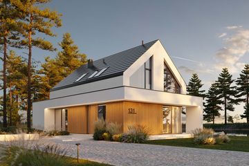  Projekt domu HomeKoncept 131 (KRX1279) - projekt domu parterowego z poddaszem - Zdjęcie 22