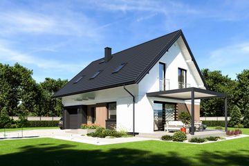  Projekt domu N43-G1 (KKG1037) - projekt domu parterowego z poddaszem - Zdjęcie 4