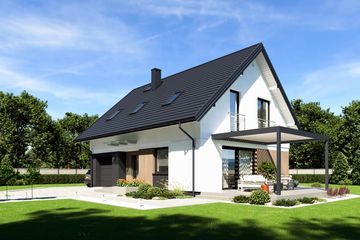  Projekt domu N43-G1 (KKG1037) - projekt domu parterowego z poddaszem - Zdjęcie 4