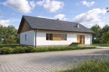  Projekt domu TK85a (WBE1013) - projekt domu parterowego - Zdjęcie 3