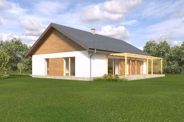  Projekt domu TK85a (WBE1013) - projekt domu parterowego - Zdjęcie 3