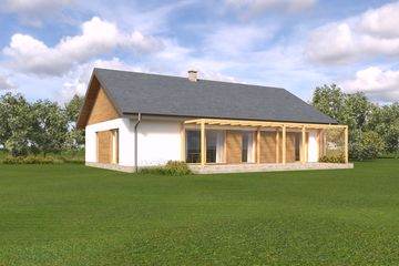  Projekt domu TK85a (WBE1013) - projekt domu parterowego - Zdjęcie 4