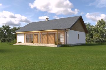  Projekt domu TK85a (WBE1013) - projekt domu parterowego - Zdjęcie 5