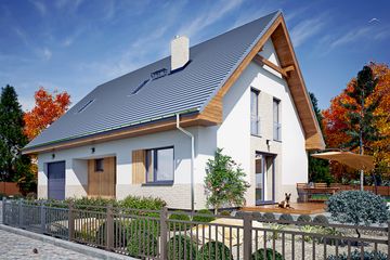  Projekt domu Kołysanka z garażem 1-st. [A] (WRF2470) - projekt domu parterowego z poddaszem - Zdjęcie 7