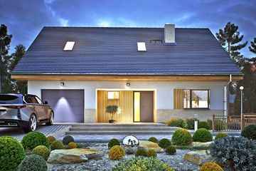  Projekt domu Kołysanka z garażem 1-st. [A] (WRF2470) - projekt domu parterowego z poddaszem - Zdjęcie 6