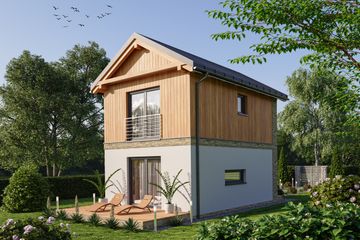 Projekt domu L-325 (SLU1059) - projekt domu z pełnym piętrem - Zdjęcie 2