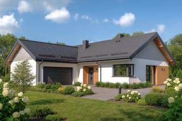  Projekt domu APS 347 wariant 2+G ECO (LUA1657) - projekt domu parterowego - Zdjęcie 3