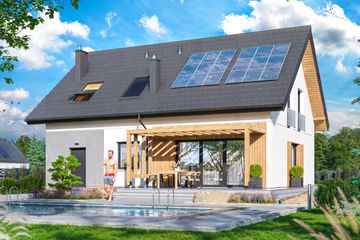  Projekt domu Oberon 2 (WOE1206) - projekt domu parterowego z poddaszem - Zdjęcie 3