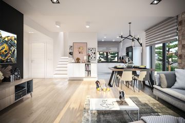  Projekt domu Oberon 2 (WOE1206) - projekt domu parterowego z poddaszem - Zdjęcie 7