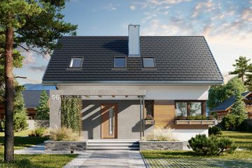  Projekt domu Dino Solo (1920) (KRD3063) - projekt domu parterowego z poddaszem - Zdjęcie 6