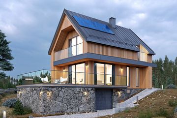  Projekt domu Agrest 2 (BSA2395) - projekt domu parterowego z poddaszem - Zdjęcie 1