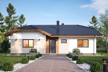  Projekt domu Klara VI bez garażu [B1] (WRF2474) - projekt domu parterowego - Zdjęcie 1