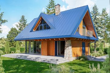  Projekt domu Harnaś D (KDX1028) - projekt domu parterowego z poddaszem - Zdjęcie 4