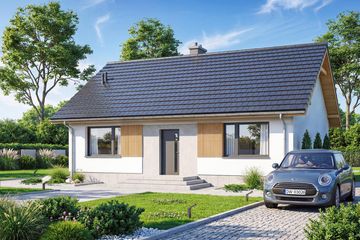  Projekt domu Nektarynka 2 (WOF1253) - projekt domu parterowego - Zdjęcie 2