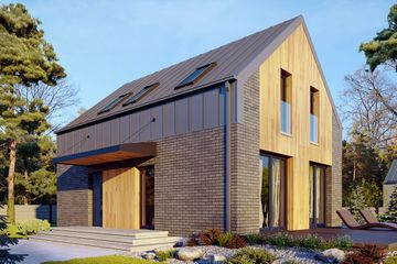  Projekt domu Helen drewniana (BSE1271) - projekt domu parterowego z poddaszem - Zdjęcie 1