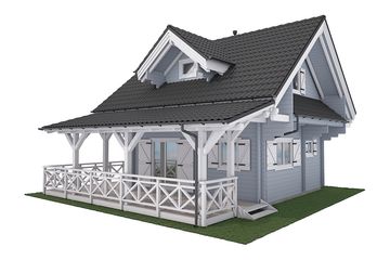  Projekt domu Jutrzenka 2 z jaskółką (KDX1029) - projekt domu parterowego z poddaszem - Zdjęcie 6