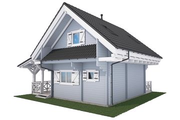  Projekt domu Jutrzenka 2 z jaskółką (KDX1029) - projekt domu parterowego z poddaszem - Zdjęcie 7