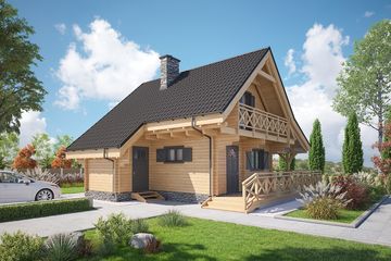  Projekt domu Jutrzenka 2 z gospodarczym (KDX1030) - projekt domu parterowego z poddaszem - Zdjęcie 5